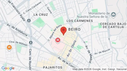 Apartments for rent i Granada - kort over placeringen
