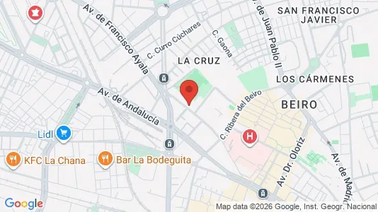 Apartments for rent i Granada - kort over placeringen
