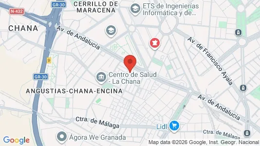 Apartments for rent i Granada - kort over placeringen