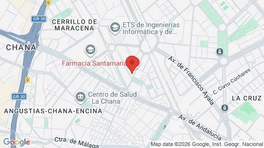 Apartments for rent i Granada - kort over placeringen