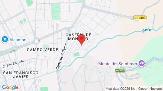 Apartments for rent i Granada - kort over placeringen
