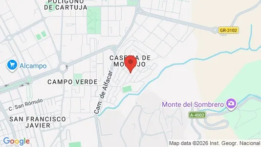 Apartments for rent i Granada - kort over placeringen