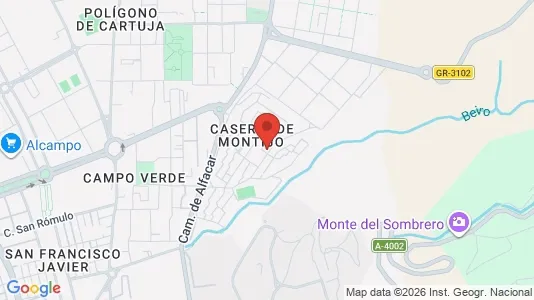Apartments for rent i Granada - kort over placeringen