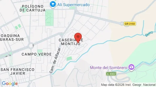 Apartments for rent i Granada - kort over placeringen