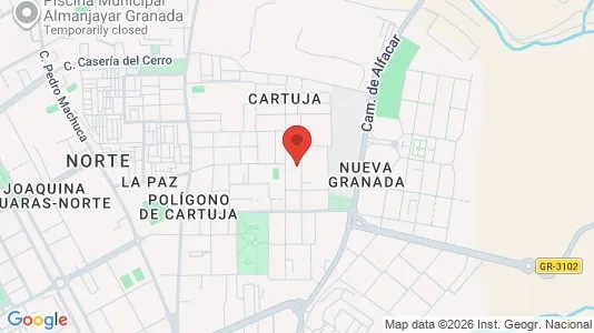 Apartments for rent i Granada - kort over placeringen