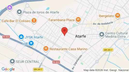 Apartments for rent i Atarfe - kort over placeringen