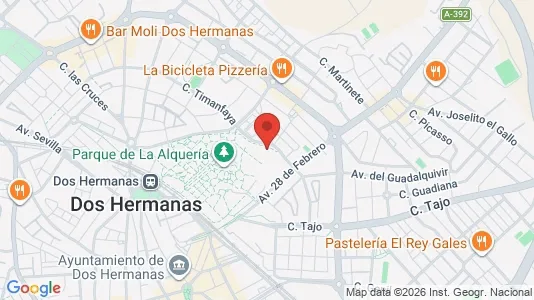 Apartments for rent i Dos Hermanas - kort over placeringen