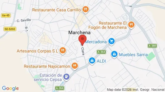 Apartments for rent i Marchena - kort over placeringen