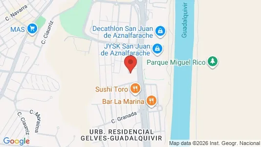 Apartments for rent i San Juan de Aznalfarache - kort over placeringen
