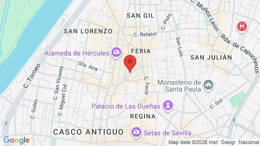 Apartments for rent i Sevilla Casco Antiguo - kort over placeringen