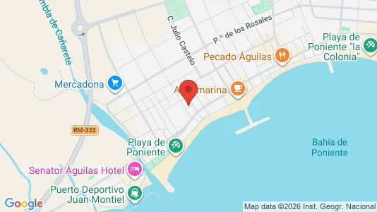 Apartments for rent i Águilas - kort over placeringen