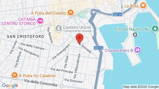 Apartments for rent i Catania - kort over placeringen