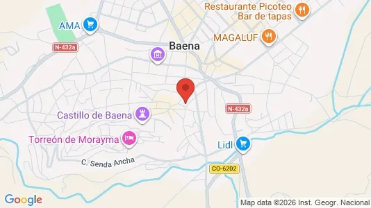 Apartments for rent i Baena - kort over placeringen