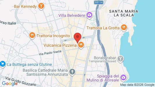 Apartments for rent i Acireale - kort over placeringen