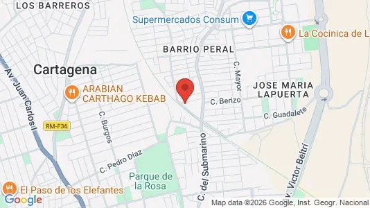 Rooms for rent i Cartagena - kort over placeringen