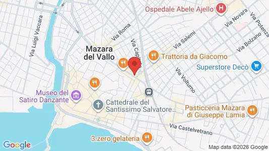 Apartments for rent i Mazara del Vallo - kort over placeringen
