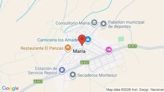 Apartments for rent i María - kort over placeringen