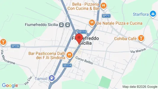 Apartments for rent i Fiumefreddo di Sicilia - kort over placeringen