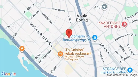 Apartments for rent i Glyfada - kort over placeringen