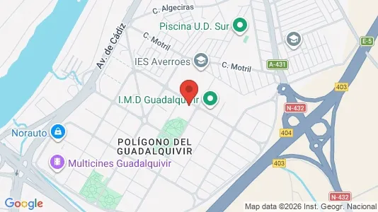 Apartments for rent i Córdoba - kort over placeringen