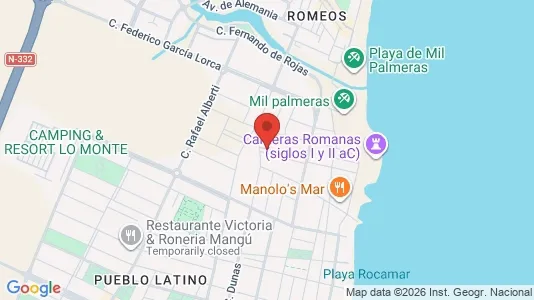 Apartments for rent i Orihuela - kort over placeringen