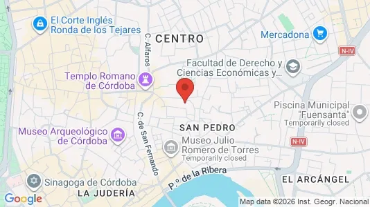 Apartments for rent i Córdoba - kort over placeringen