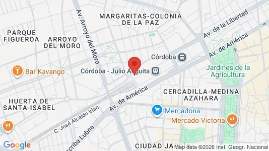 Apartments for rent i Córdoba - kort over placeringen