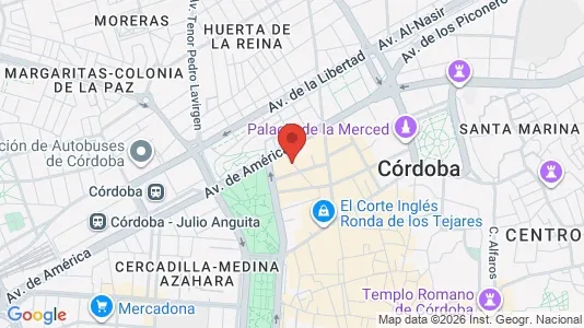 Apartments for rent i Córdoba - kort over placeringen