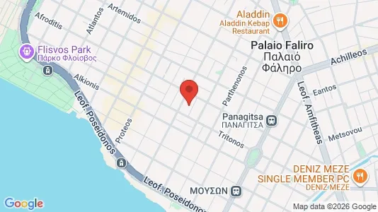 Apartments for rent i Palaio Faliro - kort over placeringen