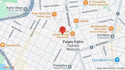 Apartments for rent i Palaio Faliro - kort over placeringen