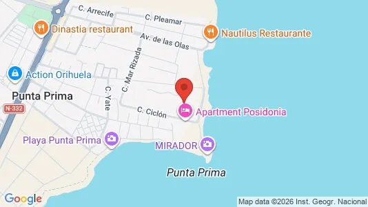 Apartments for rent i Orihuela - kort over placeringen