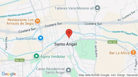 Apartments for rent i Murcia - kort over placeringen