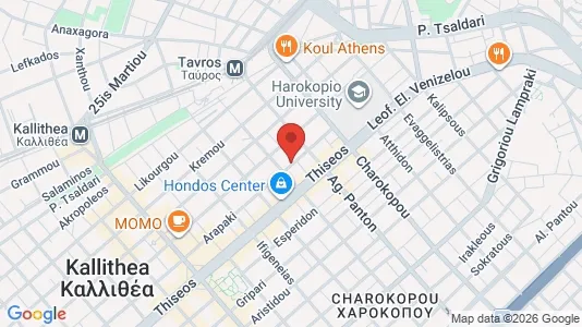 Apartments for rent i Kallithea - kort over placeringen