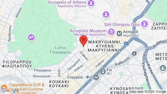Apartments for rent i Athens Akropoli - kort over placeringen