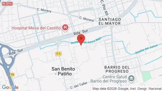 Apartments for rent i Murcia - kort over placeringen