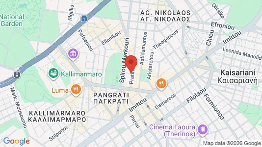 Apartments for rent i Kaisariani - kort over placeringen
