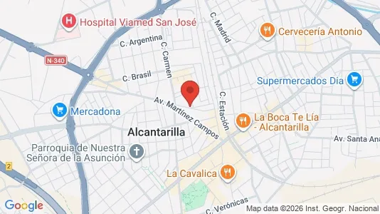 Apartments for rent i Murcia - kort over placeringen