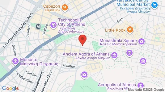Apartments for rent i Athens Ano Petralona - kort over placeringen