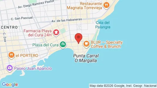 Apartments for rent i Torrevieja - kort over placeringen