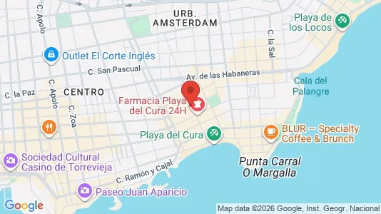 Apartments for rent i Torrevieja - kort over placeringen