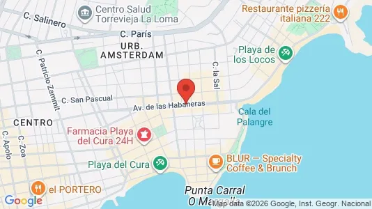 Apartments for rent i Torrevieja - kort over placeringen