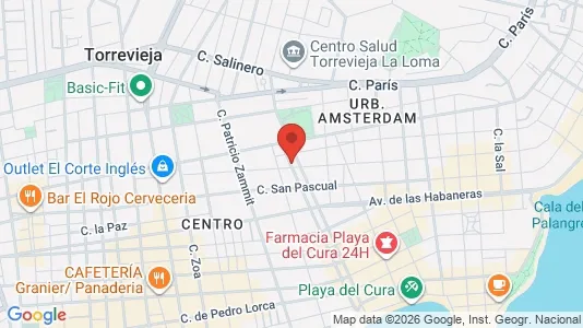 Apartments for rent i Torrevieja - kort over placeringen