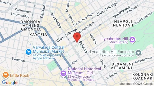 Apartments for rent i Athens Exarchia - kort over placeringen