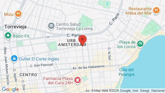 Apartments for rent i Torrevieja - kort over placeringen