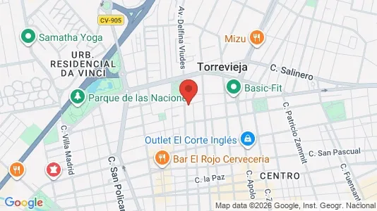Apartments for rent i Torrevieja - kort over placeringen