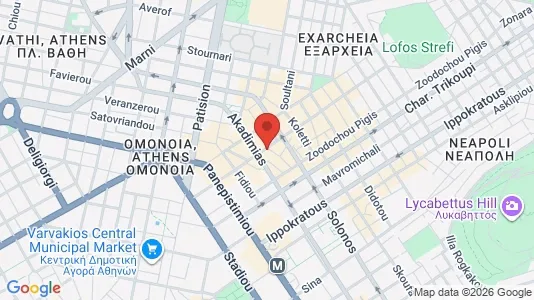 Rooms for rent i Athens Exarchia - kort over placeringen
