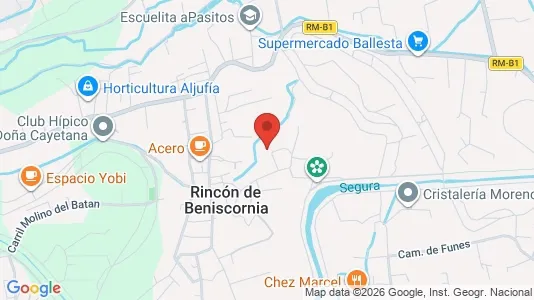Apartments for rent i Murcia - kort over placeringen