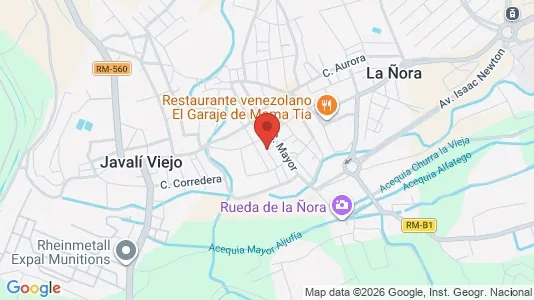 Apartments for rent i Murcia - kort over placeringen