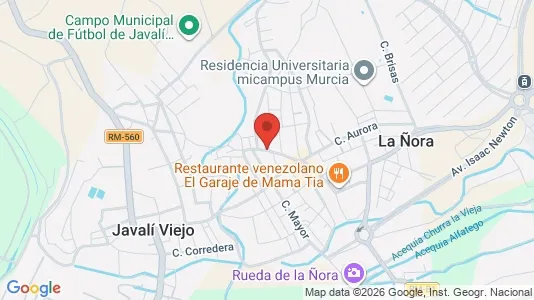 Apartments for rent i Murcia - kort over placeringen