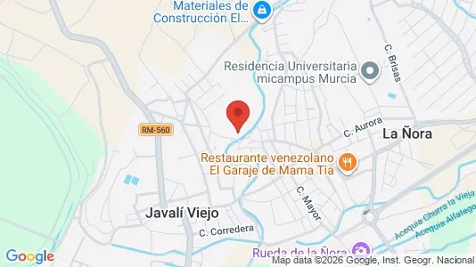 Rooms for rent i Murcia - kort over placeringen